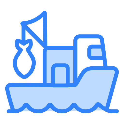 barco de pesca Generic Blue icono