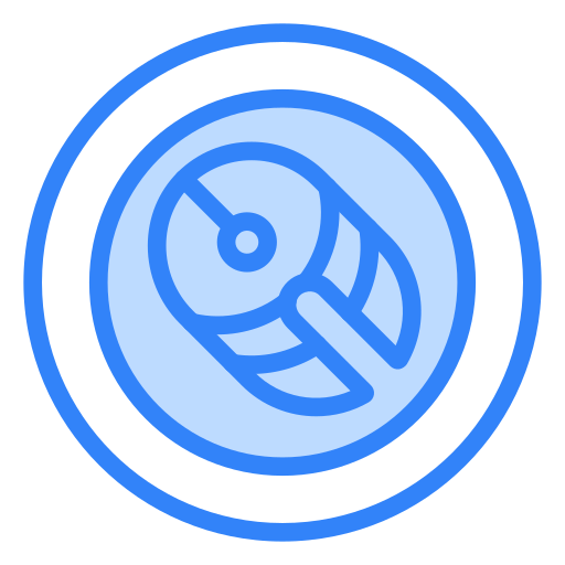 Fish slice Generic Blue icon