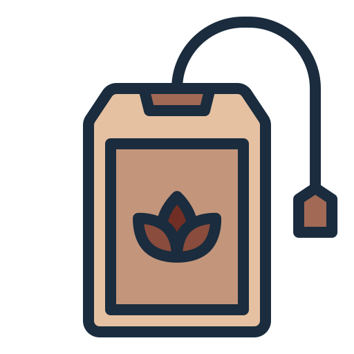 Tea bag Generic Outline Color icon