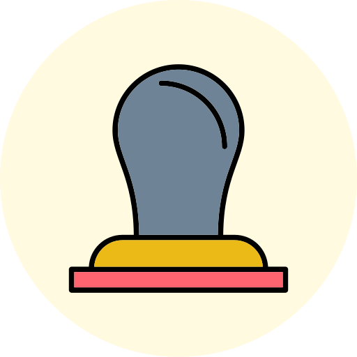 pieczęć Generic Outline Color ikona