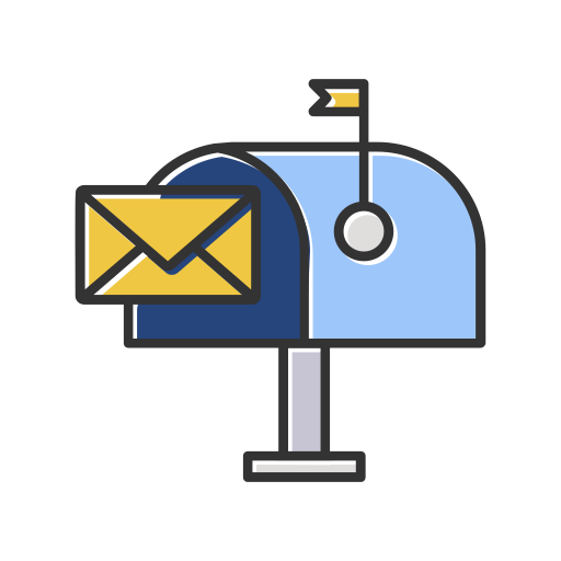 Mail box Generic Color Omission icon