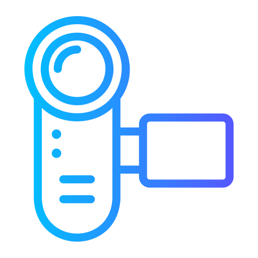 videocámara Generic Gradient icono