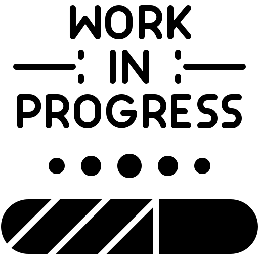 lopende werkzaamheden Generic Glyph icoon