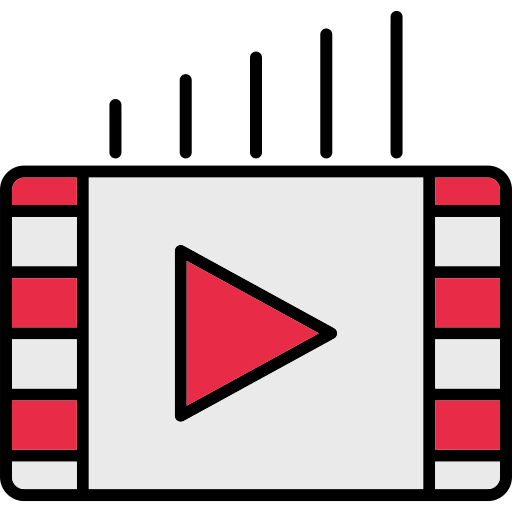 vídeo marketing Generic Outline Color icono