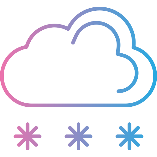 Snow Cloud Generic Gradient icon