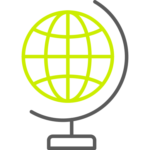 globo terraqueo Generic Outline Color icono