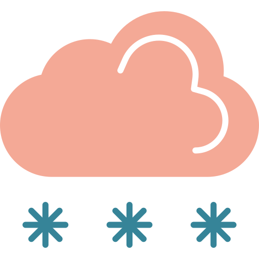 Śnieżna chmura Generic Flat ikona