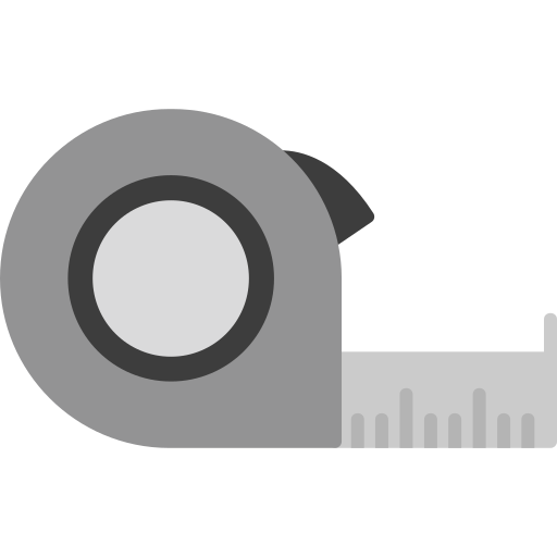 Measuring tape Generic Grey icon