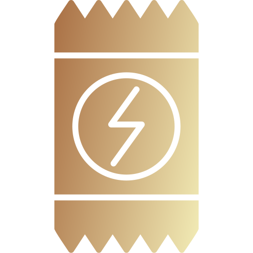 baton energetyczny Generic Flat Gradient ikona