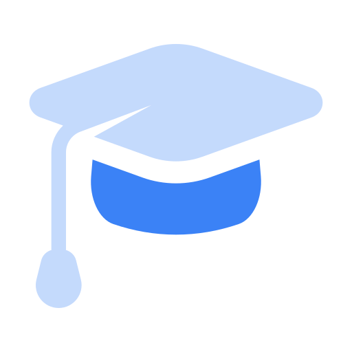 卒業帽 Generic Blue icon