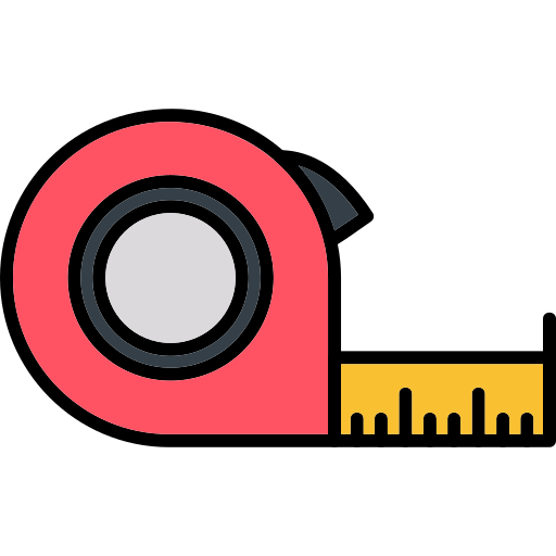 측정 테이프 Generic Outline Color icon