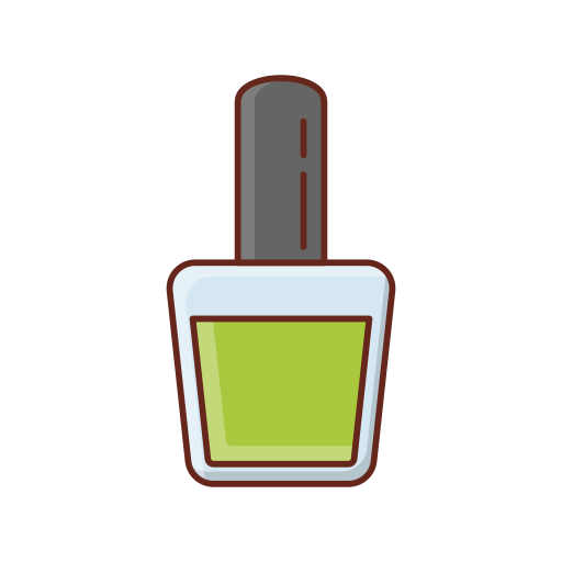 botella de esmalte de uñas Generic Outline Color icono