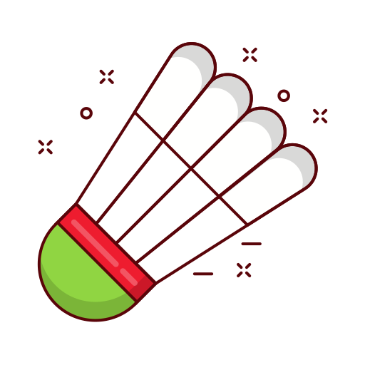 Shuttlecock Generic Outline Color icon