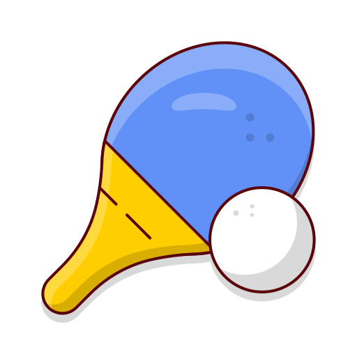 ping pong Generic Outline Color icono