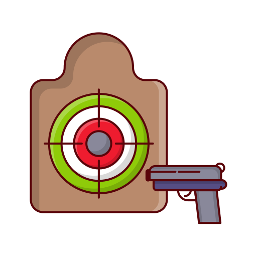 射撃対象 Generic Outline Color icon