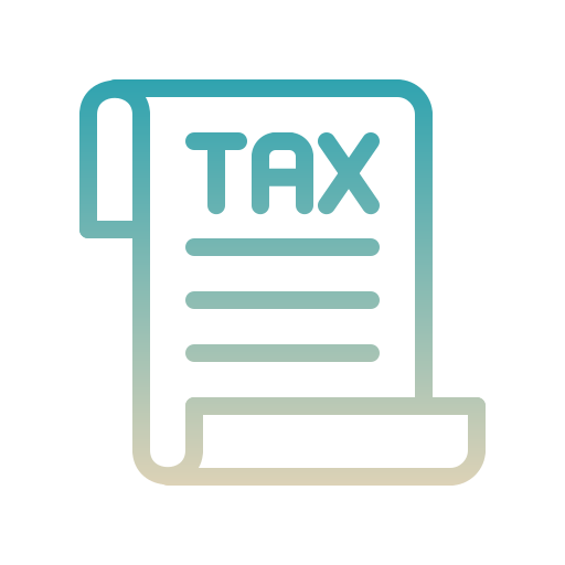 Tax calculate Generic Gradient icon
