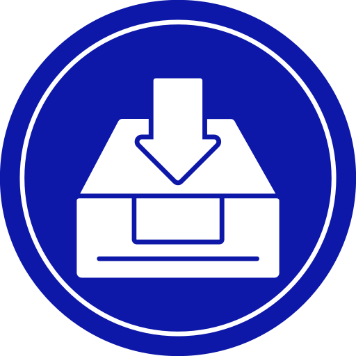 受信箱 Generic Blue icon