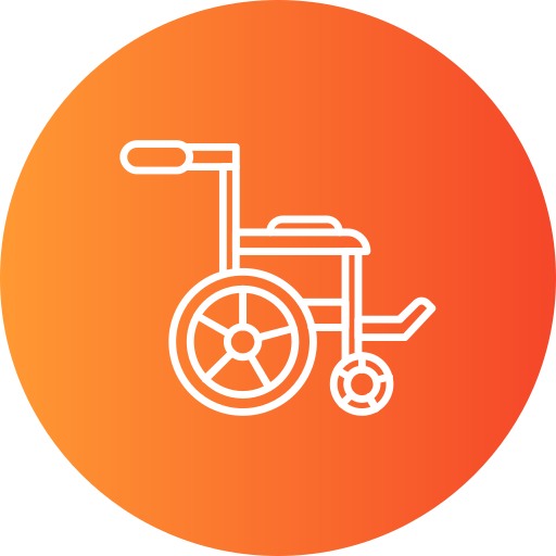 Инвалидное кресло Generic Flat Gradient иконка