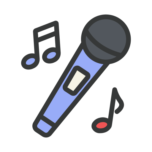 karaoke Generic Outline Color ikona