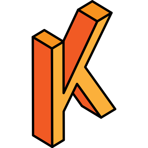 Letter k Generic Outline Color icon