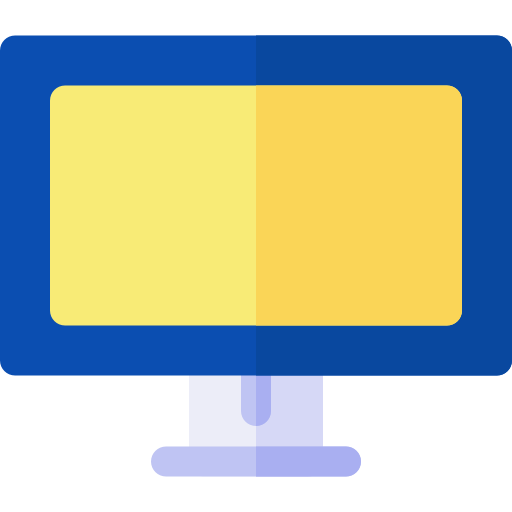 monitor Basic Rounded Flat icoon