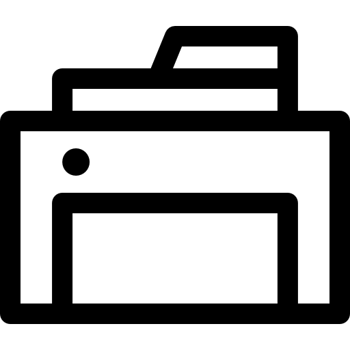 imprimante Basic Rounded Lineal Icône