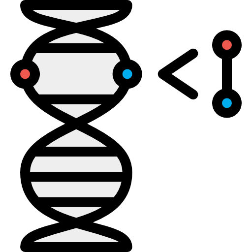 dna Detailed Rounded Lineal color icoon