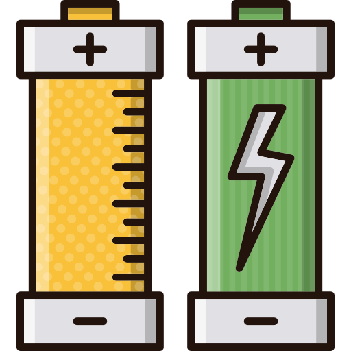 Battery Cubydesign Lineal Color  icon