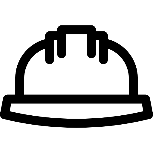 capacete Basic Rounded Lineal Ícone