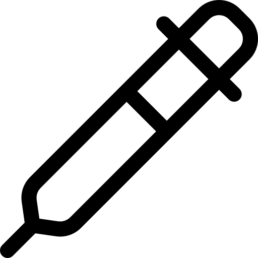 Pipette Basic Rounded Lineal icon