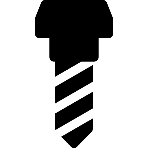tornillo Basic Rounded Filled icono