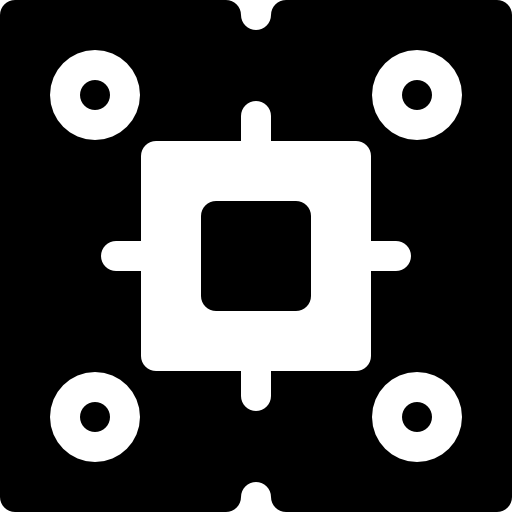 cpu Basic Rounded Filled Ícone