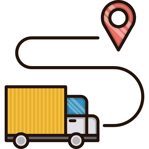 Delivery van Cubydesign Lineal Color  icon