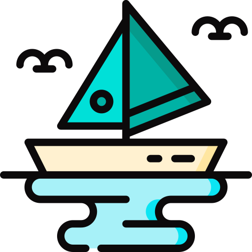 Sailing boat Special Lineal color icon