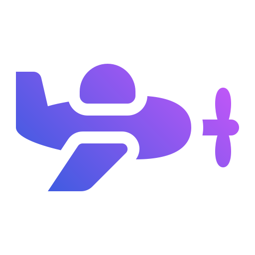 Plane Generic Flat Gradient icon