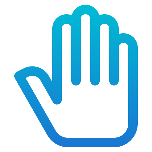 Hand gesture Generic Gradient icon