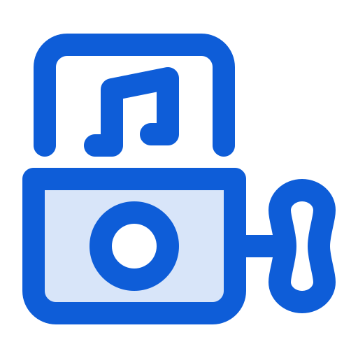 Music box Generic Blue icon