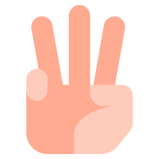 Три пальца Generic Flat иконка