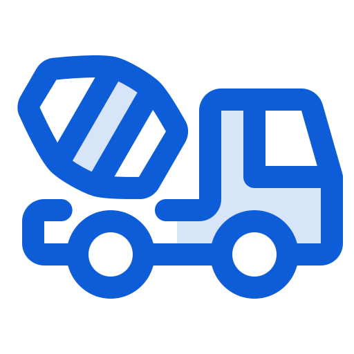 camion di cemento Generic Blue icona