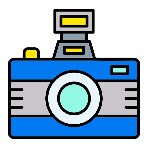 fotocamera Generic Outline Color icoon