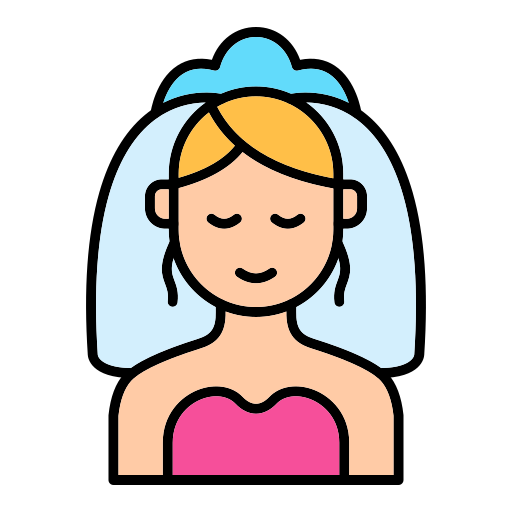 Bride Generic Outline Color icon