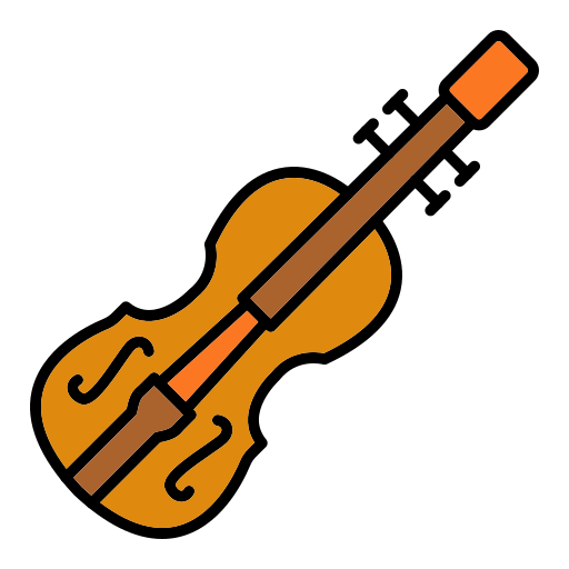 Violin Generic Outline Color icon