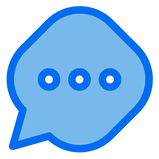 Chat Generic Blue icon