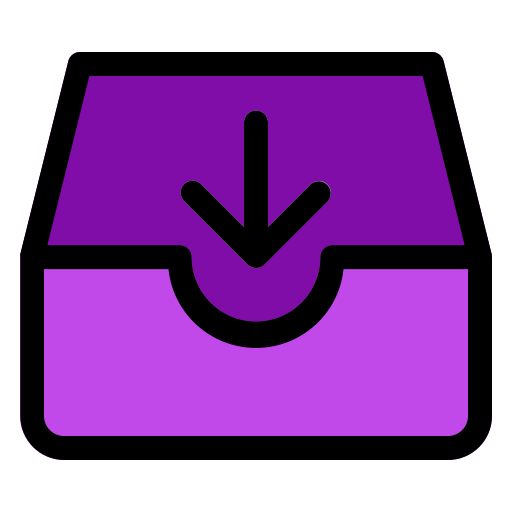 Inbox Generic Outline Color icon