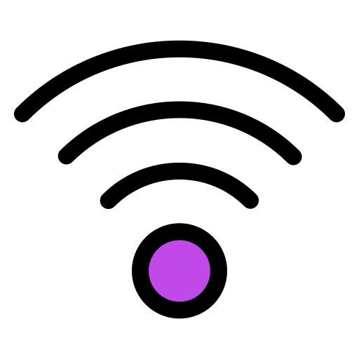 connexion wifi Generic Outline Color Icône