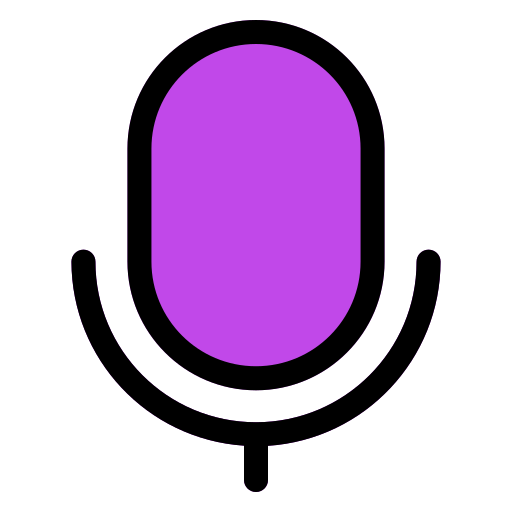 микрофон Generic Outline Color иконка