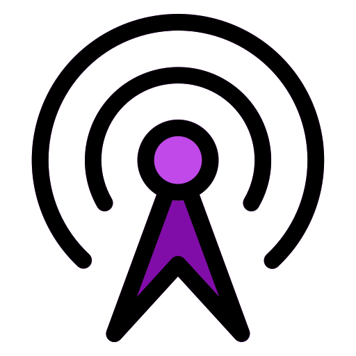 radio Generic Outline Color icon