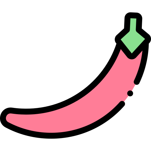 chilli Detailed Rounded Lineal color icon