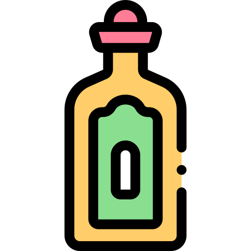 tequila Detailed Rounded Lineal color icono