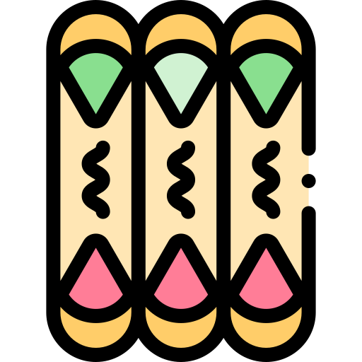 flautas Detailed Rounded Lineal color icon